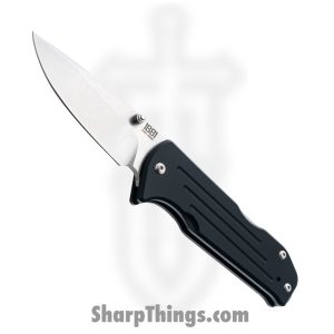 1881 Knife Works - MMS019 - Bourbon - Folding Knife - S45VN Tumbled Drop Point  - G10 - Black