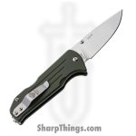 1881 Knife Works - MMS021 - Bourbon - Folding Knife - S45VN Tumbled Drop Point - G10 - OD Green - Image 2