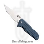1881 Knife Works - MMS022 - Bourbon - Folding Knife - S45VN Tumbled Tanto - G10 - Denim Blue