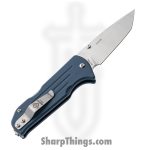 1881 Knife Works - MMS022 - Bourbon - Folding Knife - S45VN Tumbled Tanto - G10 - Denim Blue - Image 2