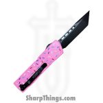 Atomic Knives - DT01SPD-TNBK - UltraLite ATOMIC - OTF Auto - D2 Coated Tanto - Aluminum - Pk Donut - Image 2