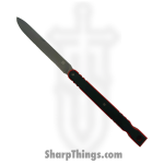 Rough Ryder - RR1962 - Spike - Fixed Blade Knife - 440A Stonewash Stiletto - G10 - Black