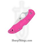 Spyderco - SC11FPPNS30V - Delica 4 Lightweight - Folding Knife - CPM S30V Satin Drop Point - FRN - Pink - Image 3