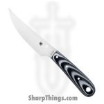 Spyderco - SCFB46GP - Bow River - Fixed Blade Knife - 8Cr13MoV Satin Trailing Point - G10 - Black Gray