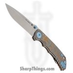 Spartan Blades - SF5KTUT - Harsey Custom - Folding Knife - CPM MagnaCut Stonewash Drop Point - "King Tuts Coffin" Titanium - King Tut