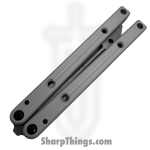 Squid Industries - SQTRSI - Squidtrainer V4 - Balisong - 410 SS Stonewash Trainer - 6061 T6511 Aluminum - Silver - Image 4