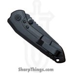 Millit Knives - STEOVBKRDCF - Sharp Things Exclusive Overland Zirblast - Folding Knife - Magnacut Coated Sheepsfoot - Marble Carbon Fiber - Red Black - Image 4