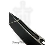 United Cutlery - UC3016 - M48 Sabotage Fighter - Fixed Blade Knife - Two Tone Stainless Tanto - Rubber - Black - Image 2