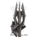 United Cutlery - UC3520 - The Lord of the Rings Mace of Sauron and Red Eye - Reinforced Fiberglass Resin - Blackened Iron - Image 3