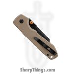 Vosteed - VOSA2927 - Raccoon - Folding Knife - 14C28N Stonewash Bowie - G10 - Sand - Image 3