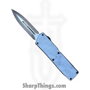 Atomic Knives - DT01SWC-DESA - UltraLite ATOMIC - OTF Auto - D2 Satin Dagger - Aluminum - White Camo