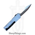 Atomic Knives - DT01SWC-DESA - UltraLite ATOMIC - OTF Auto - D2 Satin Dagger - Aluminum - White Camo - Image 2