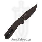 Zero Tolerance - ZT0512BLK - Auto 0512 - Automatic Knife - CPM CruWear Coated Clip Point - Micarta Titanium - Black - Image 2