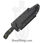 Microtech - 104-1JUCS - Arbiter SS - Fixed Blade Knife - M390 Jungle Camo Recurve Clip Point - G10 - Black - Image 3