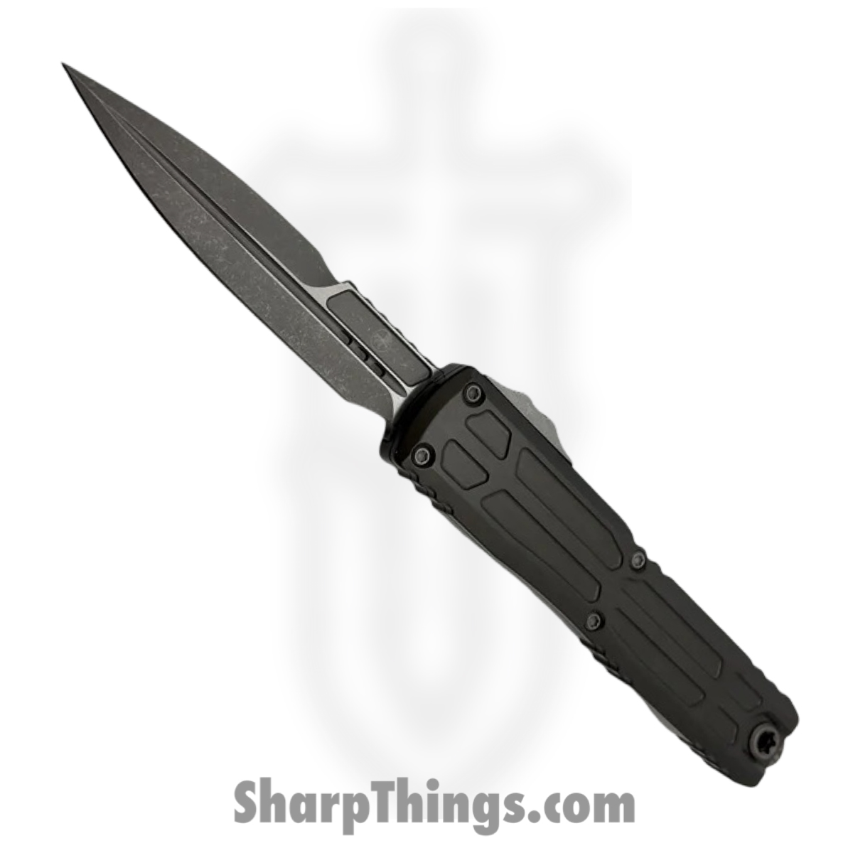 1120EX-10APNCS_1.jpg Microtech - 1120EX-10APNCS - Ultratech EX-ZBP - OTF Auto - M390MK Apocalyptic Dagger - Aluminum - Natural Clear - Image 1
