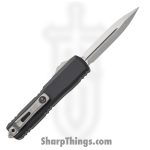 Microtech - 11474-10 - UTX-70 Gen IV - OTF Auto - M390MK Stonewash Dagger - Aluminum - Black - Image 2
