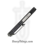 Microtech - 11474-10 - UTX-70 Gen IV - OTF Auto - M390MK Stonewash Dagger - Aluminum - Black - Image 5