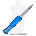 Microtech - 1702M-10APBL - Mini Hera II - OTF Auto - M390MK Apocalyptic Dagger - Aluminum - Blue - Image 2