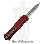 Microtech - 1702M-10MR - Mini Hera II - OTF Auto - M390MK Stonewash Dagger - Aluminum - Merlot - Image 2