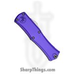 Microtech - 1702M-10PU - Mini Hera II - OTF Auto - M390 Stonewash Dagger - Aluminum - Purple - Image 3
