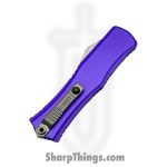 Microtech - 1702M-10PU - Mini Hera II - OTF Auto - M390 Stonewash Dagger - Aluminum - Purple - Image 4