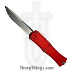 Microtech - 1705M-10RD - Mini Hera II - OTF Auto - M390MK Stonewash Recurve - Aluminum - Red