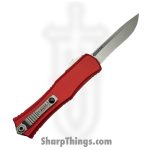 Microtech - 1705M-10RD - Mini Hera II - OTF Auto - M390MK Stonewash Recurve - Aluminum - Red - Image 2
