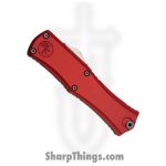 Microtech - 1705M-10RD - Mini Hera II - OTF Auto - M390MK Stonewash Recurve - Aluminum - Red - Image 3