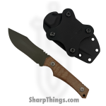 Tactile Knife Co. -  - Osprey - Fixed Blade Knife - CPM MagnaCut Coated Clip Point - Natural Micarta - Tan