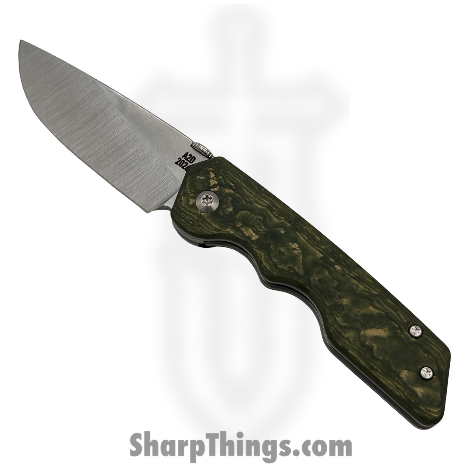 A2DBS26005_1.png Attention 2 Detail Mercantile - A2DBS26005 - MK3 - Folding Knife - CPM MagnaCut Drop Point - Titanium - Money CamoQuartz - Image 1