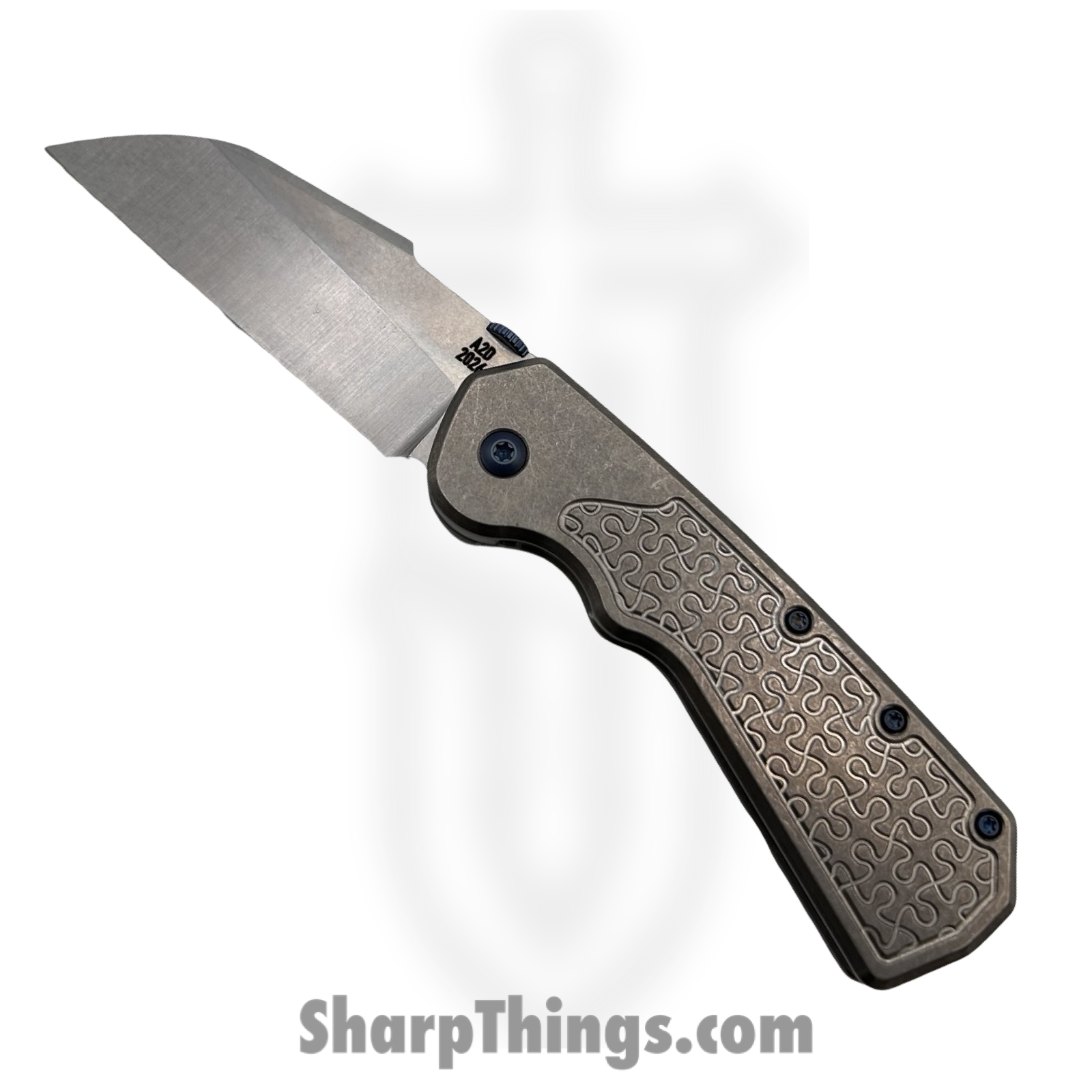 A2DBS26007_1.png Attention 2 Detail Mercantile - A2DBS26007 - Delta - Folding Knife - CPM MagnaCut Sheepsfoot - Titanium - Grey - Image 1