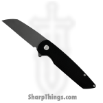 ABW - ABW-M2-SW-BK - Model 2 - Folding Knife - CPM MagnaCut Stonewash Sheepsfoot - 6061-T6 Aluminum - Black
