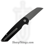 ABW - ABW-M2-SW-BK - Model 2 - Folding Knife - CPM MagnaCut Stonewash Sheepsfoot - 6061-T6 Aluminum - Black - Image 2