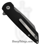 ABW - ABW-M2-SW-BK - Model 2 - Folding Knife - CPM MagnaCut Stonewash Sheepsfoot - 6061-T6 Aluminum - Black - Image 4