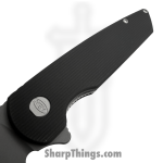 ABW - ABW-M2-SW-BK - Model 2 - Folding Knife - CPM MagnaCut Stonewash Sheepsfoot - 6061-T6 Aluminum - Black - Image 6