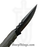Bald Man K&T - BaldBS2602 - Thicker Clipper - Fixed Blade Knife - CPM CruWear Stonewash Clip Point - Canvas - OD Green - Image 8