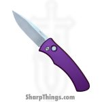ProTech - BST26.Duke.1 - Duke 2 - Automatic Knife - CPM MagnaCut Satin Drop Point - 6061 Aluminum - Purple