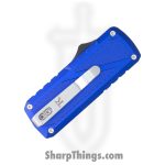 TacKnives - BZ011965-BL - Zipper - Assisted Open Knife - SK5 HC Satin Razor - Ano Aluminum - Blue - Image 4