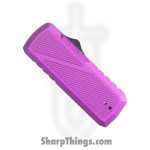 TacKnives - BZ011965-PP - Zipper - Assisted Open Knife - SK5 HC Satin Razor - Ano Aluminum - Purple - Image 3