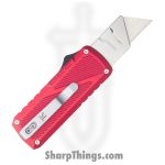 TacKnives - BZ011965-RD - Zipper - Assisted Open Knife - SK5 HC Satin Razor - Ano Aluminum - Red - Image 2