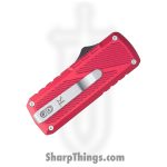 TacKnives - BZ011965-RD - Zipper - Assisted Open Knife - SK5 HC Satin Razor - Ano Aluminum - Red - Image 4