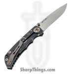 Spartan Blades - SF10 Custom - Harsey Custom - Folding Knife - CPM MagnaCut Stonewash Drop Point - 6AL4V Titanium - Black Plague - Image 2