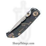 Spartan Blades - SF10 Custom - Harsey Custom - Folding Knife - CPM MagnaCut Stonewash Drop Point - 6AL4V Titanium - Black Plague - Image 4