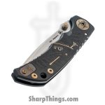Spartan Blades - SF10 Custom - Harsey Custom - Folding Knife - CPM MagnaCut Stonewash Drop Point - 6AL4V Titanium - Black Plague - Image 5