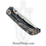 Spartan Blades - SF10 Custom - Harsey Custom - Folding Knife - CPM MagnaCut Stonewash Drop Point - 6AL4V Titanium - Black Plague - Image 6