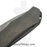 Poikilo Blade - COL-FEN-STD-DSW398-TI - Anarcnnide Fenrir S2- Folding Knife - m398 Stonewash Drop Point - Titanium - Stonewash - Image 5