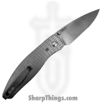 TRM - DLR-ATM-TI-LS - Atom - Folding Knife - CPM MagnaCut Stonewash Drop Point - 3D Contoured "Lizard Skin Scales" Titanium - Silver - Image 2