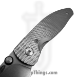 TRM - DLR-ATM-TI-LS - Atom - Folding Knife - CPM MagnaCut Stonewash Drop Point - 3D Contoured "Lizard Skin Scales" Titanium - Silver - Image 3