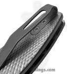 TRM - DLR-ATM-TI-LS - Atom - Folding Knife - CPM MagnaCut Stonewash Drop Point - 3D Contoured "Lizard Skin Scales" Titanium - Silver - Image 5