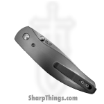 TRM - DLR-ATM-TI-PS - Atom - Folding Knife - CPM MagnaCut Stonewash Drop Point - 3D Smooth Contoured "Pinstripe Scales" Titanium - Silver - Image 4